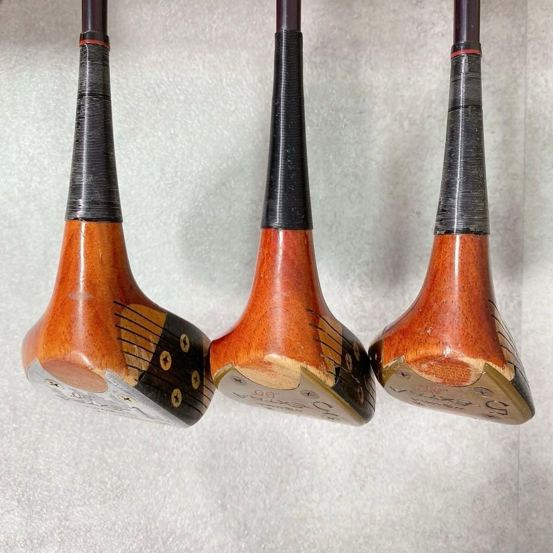 V411 左利き ホンマ ショップ EXTRA 90 パーシモン 3本 木製 左 希少品