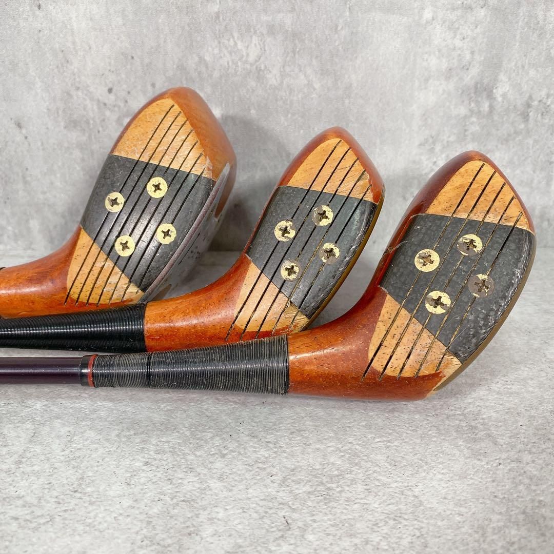 V411 左利き ホンマ EXTRA 90 パーシモン 3本 木製 左 販売 希少品