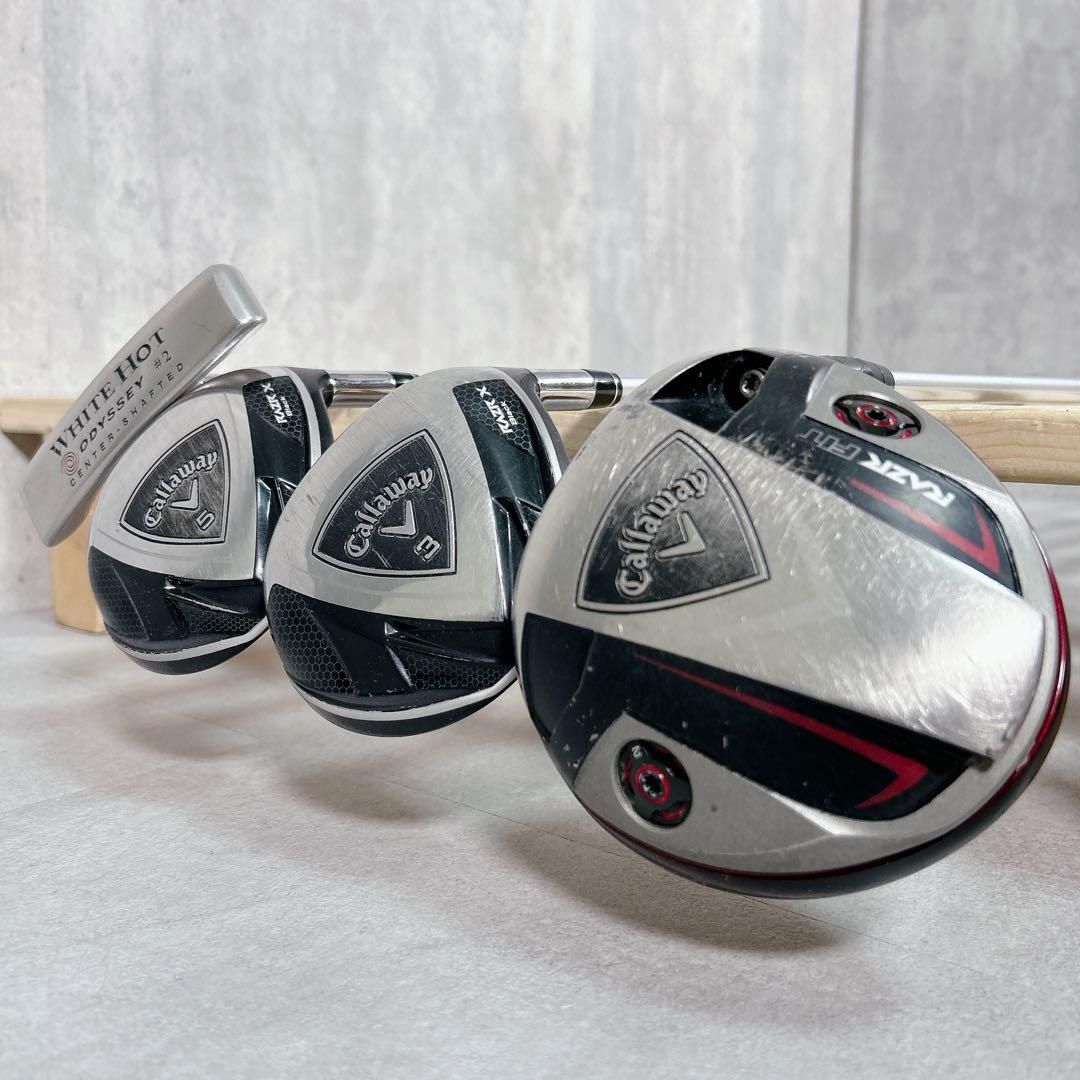 V479 キャロウェイ オークリー メンズ ゴルフ クラブ セット 白黒