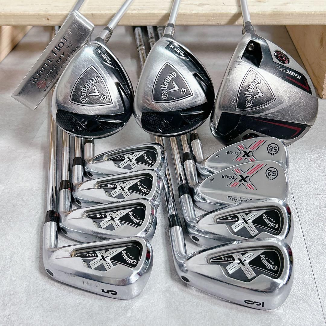 V479 キャロウェイ オークリー メンズ ゴルフ クラブ セット 白黒 V479 キャロウェイ オークリー メンズ ゴルフ クラブ セット 白黒