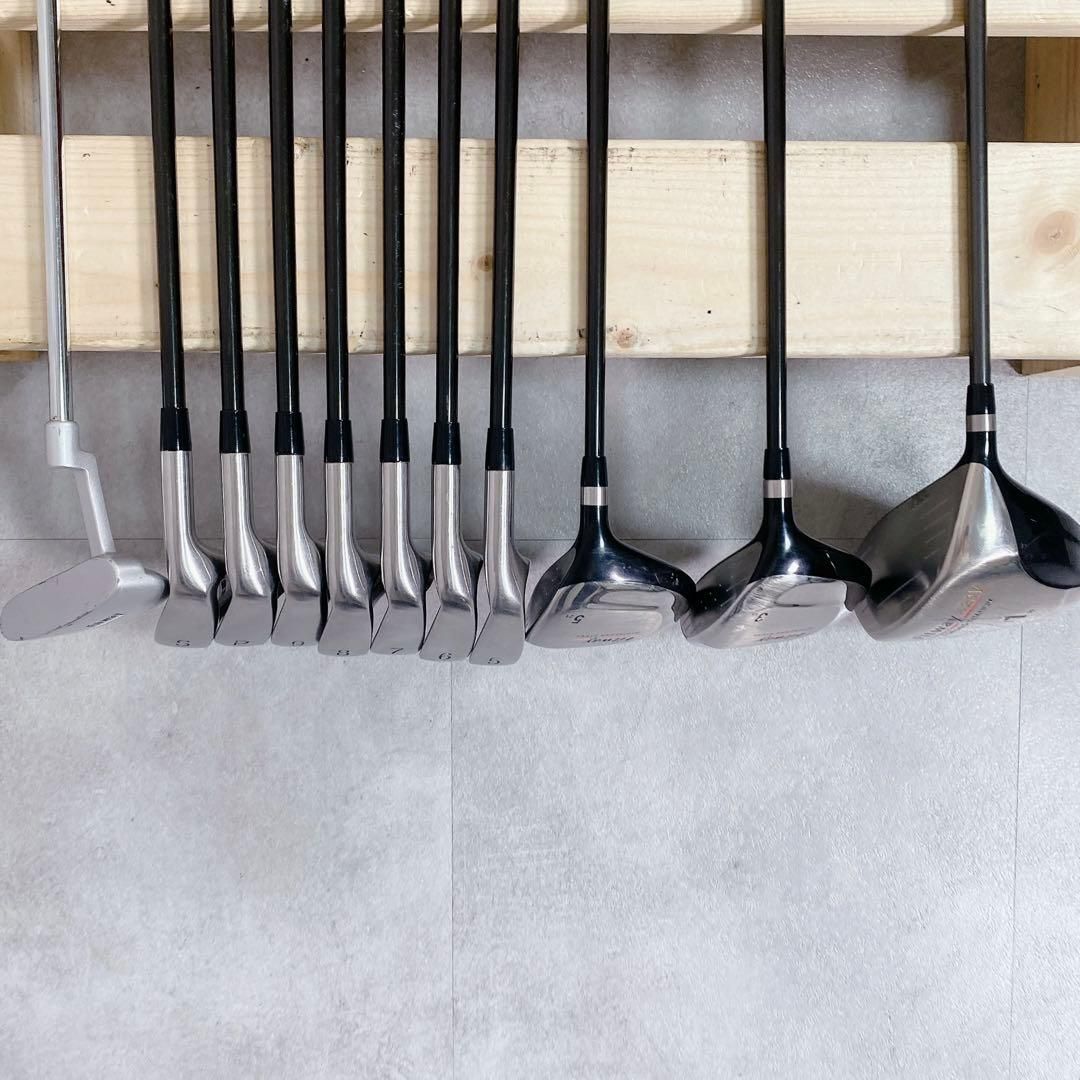 V481 FITWAY メンズ ゴルフ クラブ セット フレックスR 赤 黒 - メルカリ