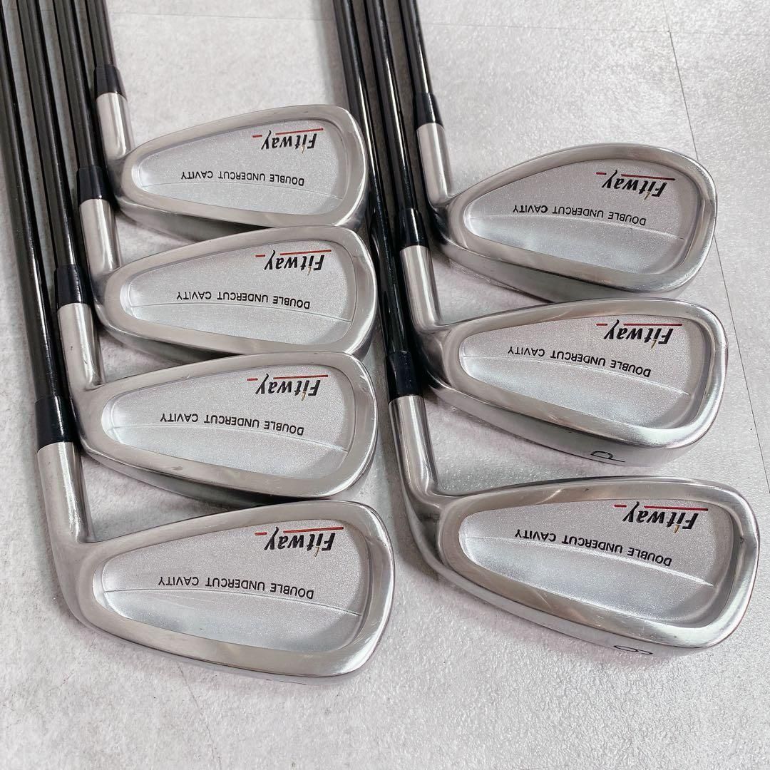 V481 FITWAY メンズ ゴルフ クラブ セット フレックスR 赤 黒 - メルカリ