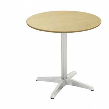 ポイント14倍 12 5 カフェテーブル75 cm丸ナチュラル天板アルミX脚 CTXA-75 R-NA
