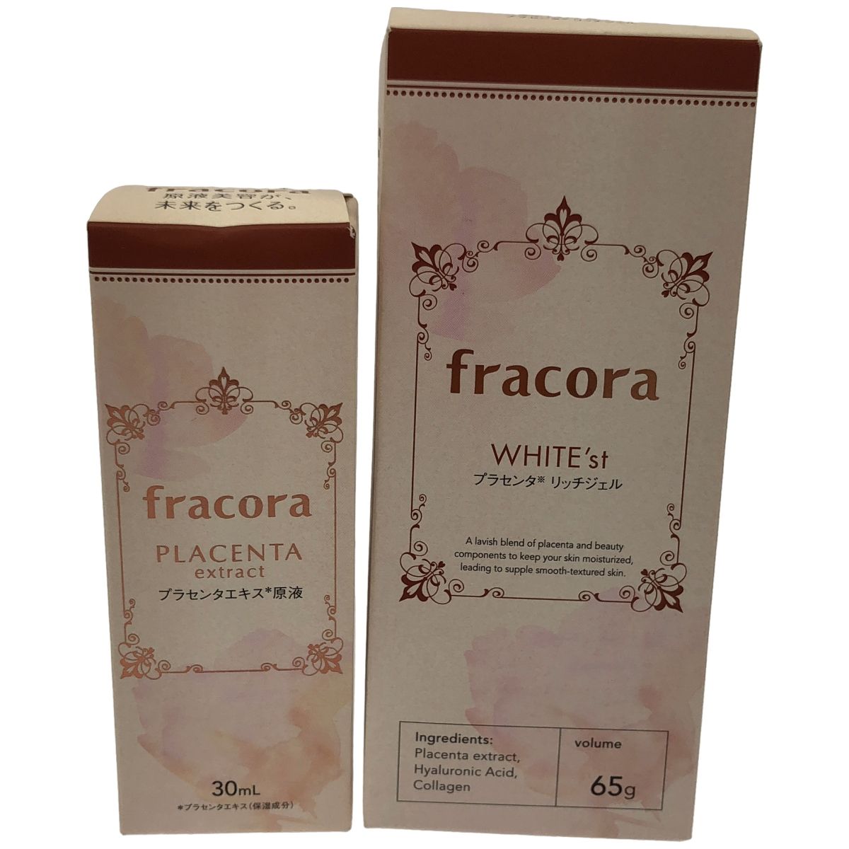 Z000 fracora WHITE'st 65g & PLACENTA extract 30mL 2個セット - メルカリ