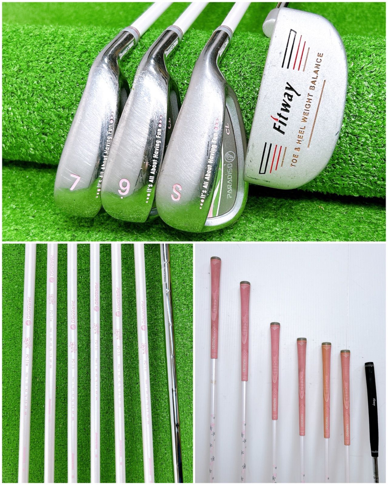 ブリヂストン パラディーゾCL レディースクラブセット 7本 L 初心者