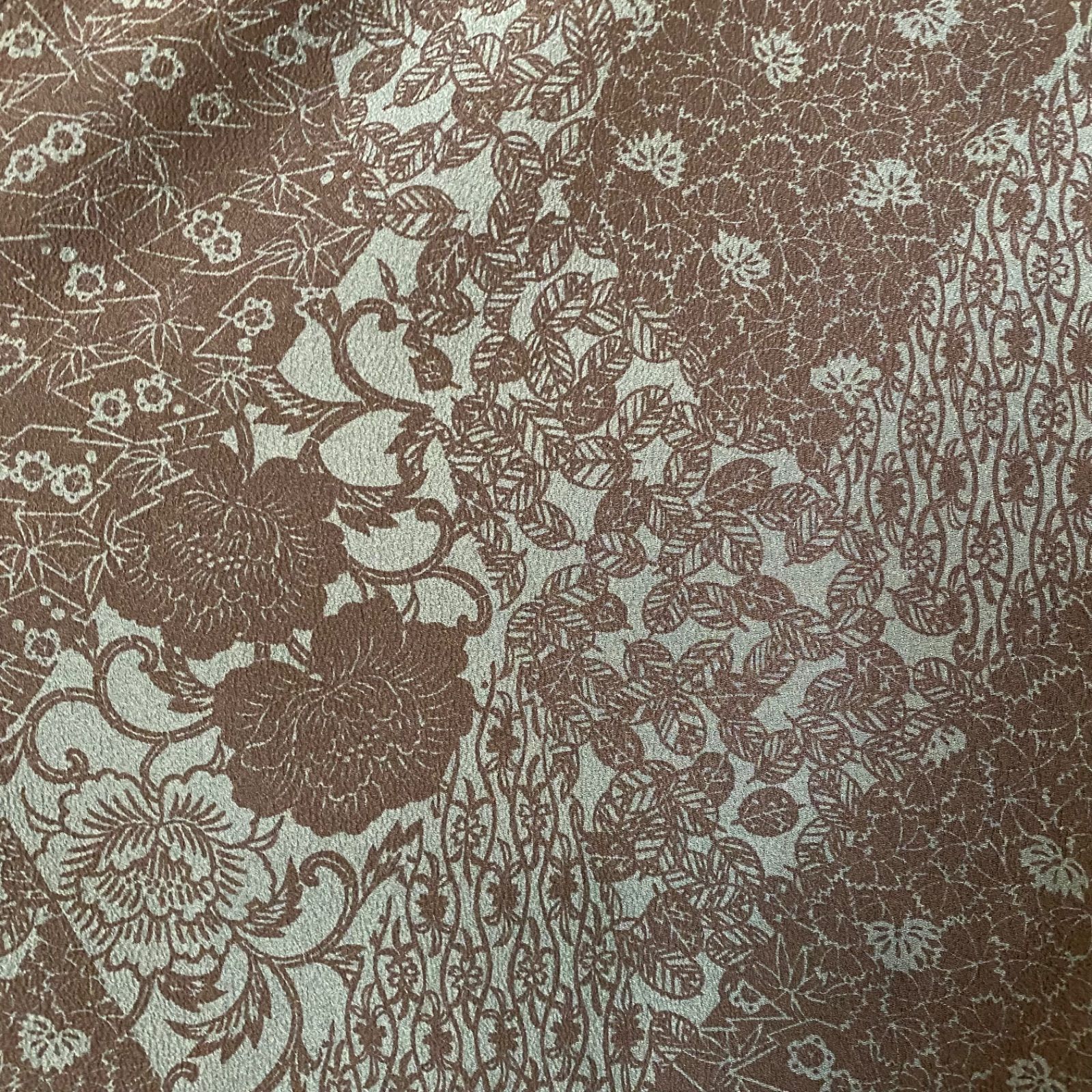  着物リメイク セミロングワンピース ドレス 洗える 化繊 帯サッシュベルト 和洋折衷 レトロ 古着 ハンドメイド 藍の静寂 KW 1178 ワンピース チュニック ファッション