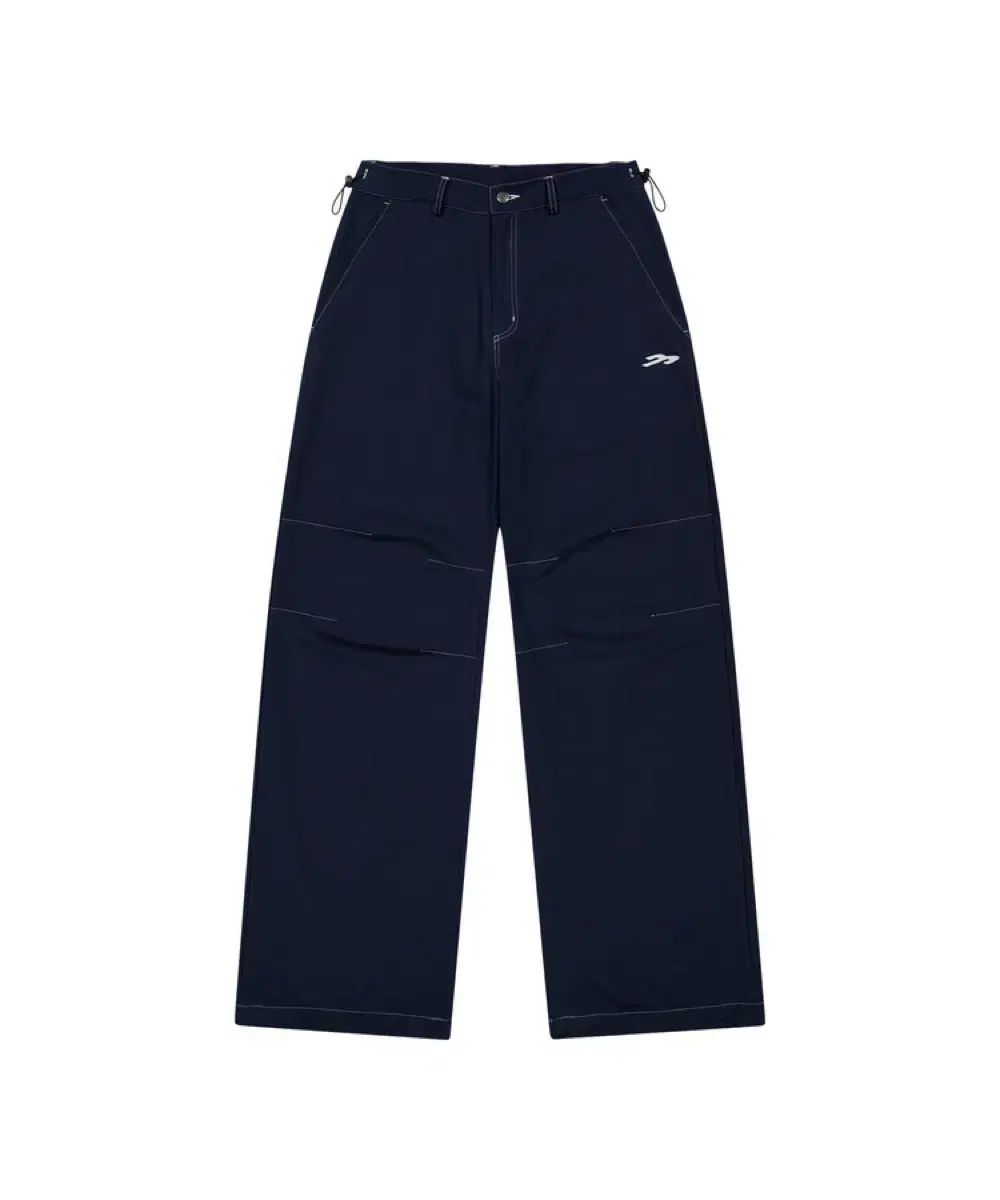 タンサンマ 麻 サン SAN タンサン コットン ワイド スター スタッズ パンツ ネイビー