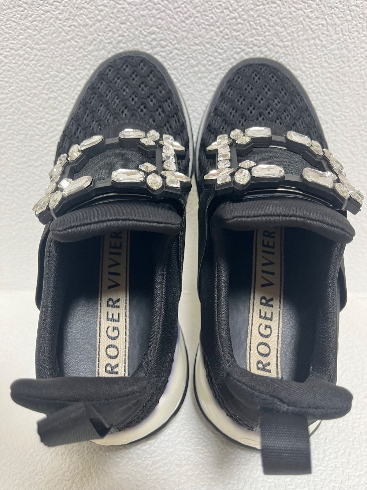 極美品ROGER VIVIER ロジェ・ヴィヴィエ風 25cm ビジュースニーカー