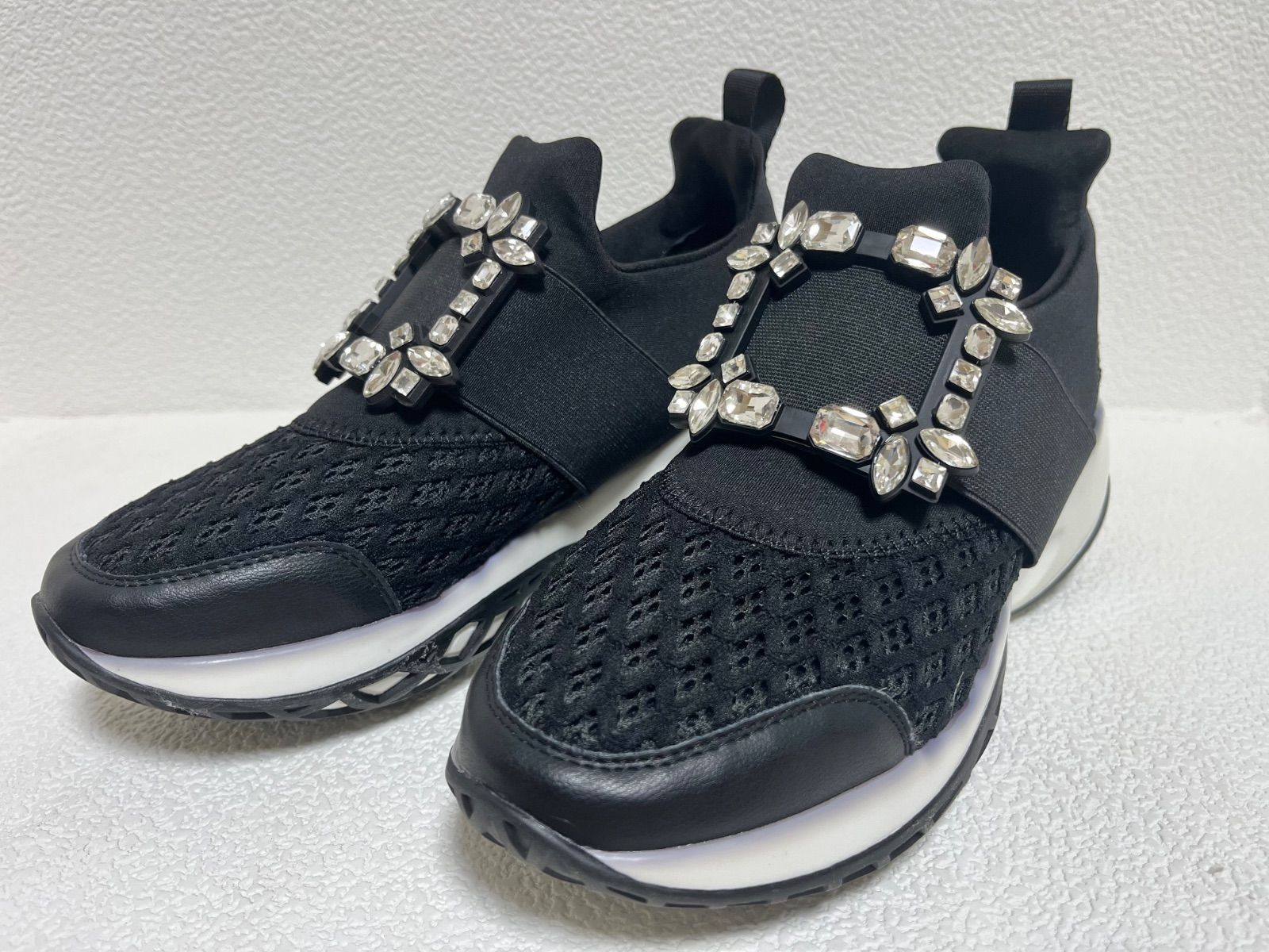 極美品ROGER VIVIER ロジェ・ヴィヴィエ風 25cm ビジュースニーカー