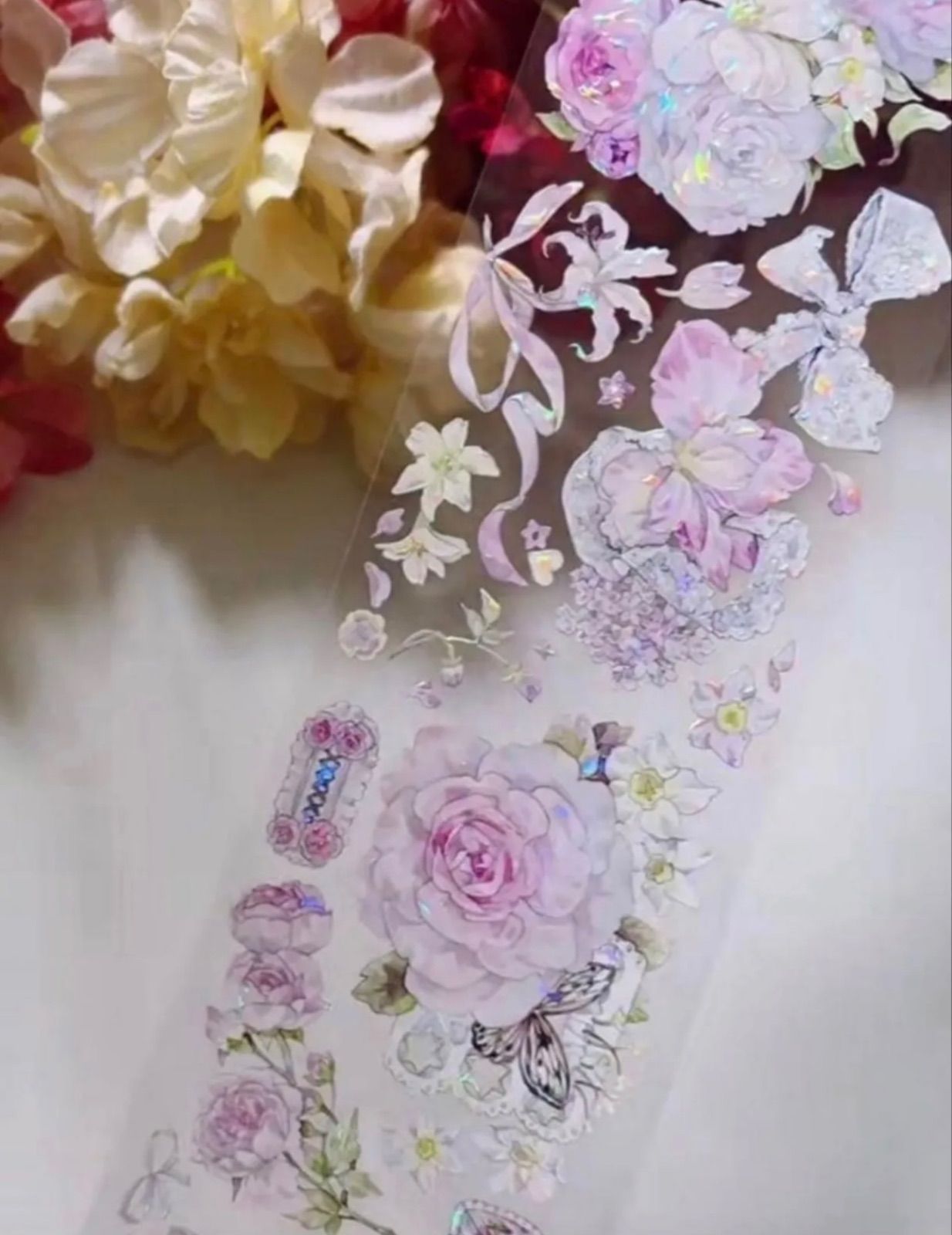 廃盤マステ♡ コルテcolte天馬花柄セット♡12本 ♡SALE♡ 贝壳光 6cm×10m 100cm/loop葡萄香气 海外マスキングテープ