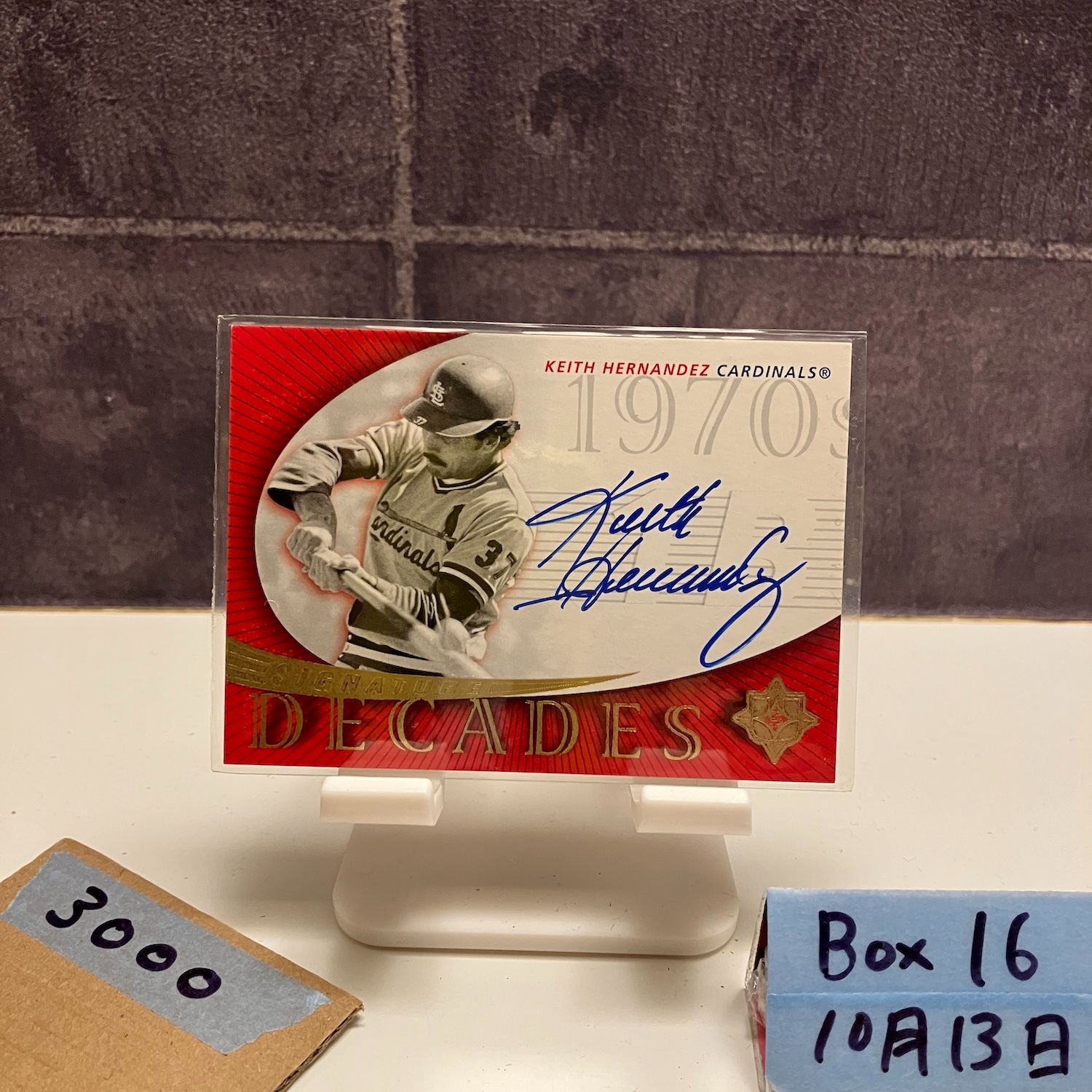 2005 Upper Deck Keith Hernandez 直筆サインカード St. Louis