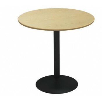 ポイント14倍 12 5 カフェテーブル75 cm丸ナチュラル天板円盤脚 CTRR 75 R NA