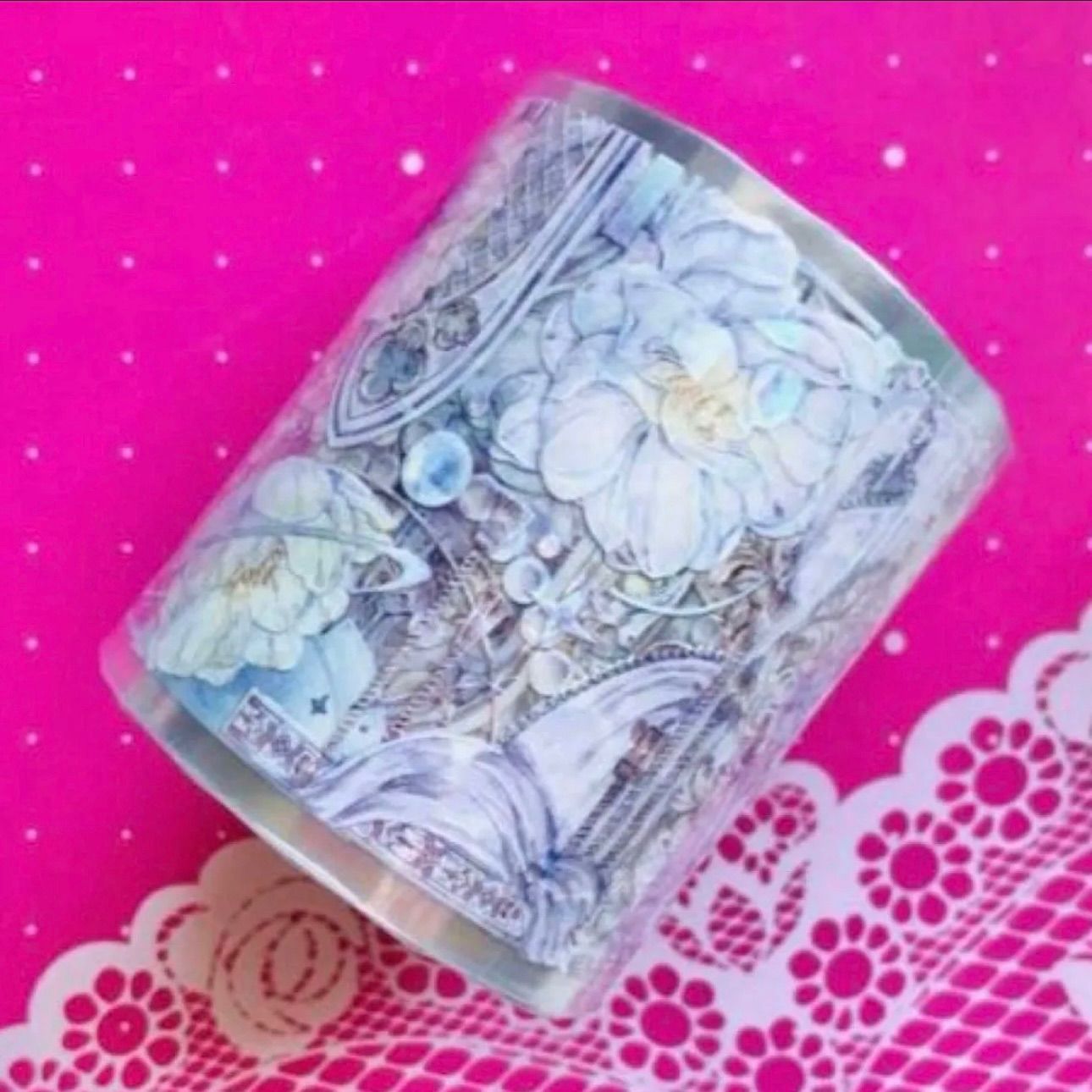 ♡SALE♡ 贝壳光6cm×10m 创世巴别塔 海外マスキングテープ 海外マステ