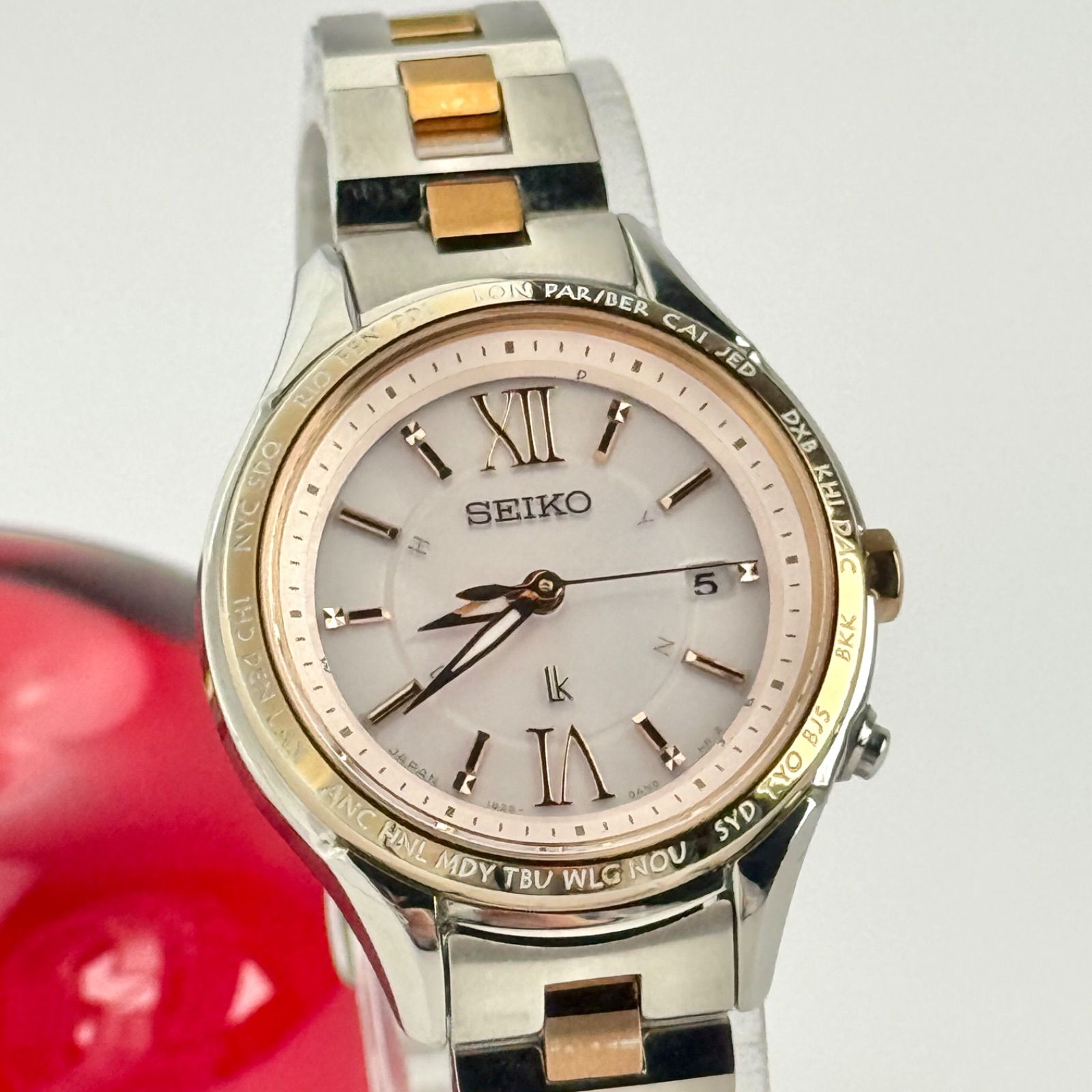 セイコー ルキア 1B25-0AH0 電波ソーラー レディース 腕時計 156