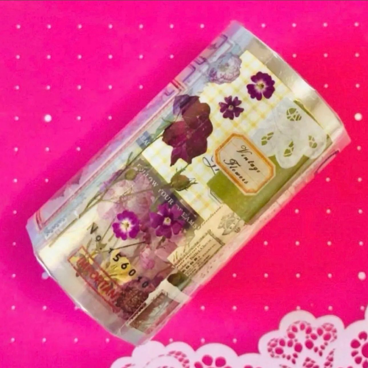 ♡SALE♡ PET 8cm×10m mooka studio 珍藏集 花叶标签的言语 海外