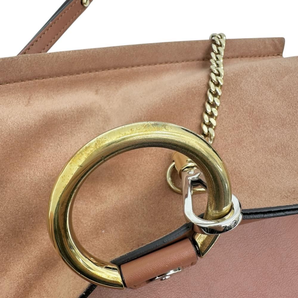 Chloe クロエ ピンク レザー ハンドバッグ ゴールド金具 Chloe クロエ