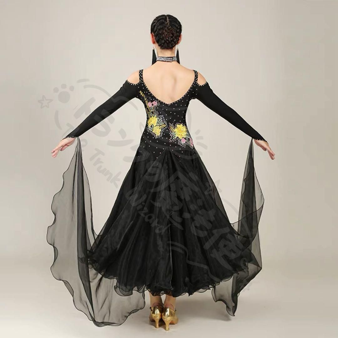 新年クリスマス用コスプレ衣装 ストーン付きスタンダードドレ競技会や