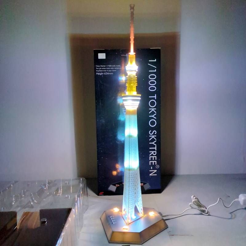 ジョイパレット 東京スカイツリー 1/1000 ライトアップモデル 動作確認