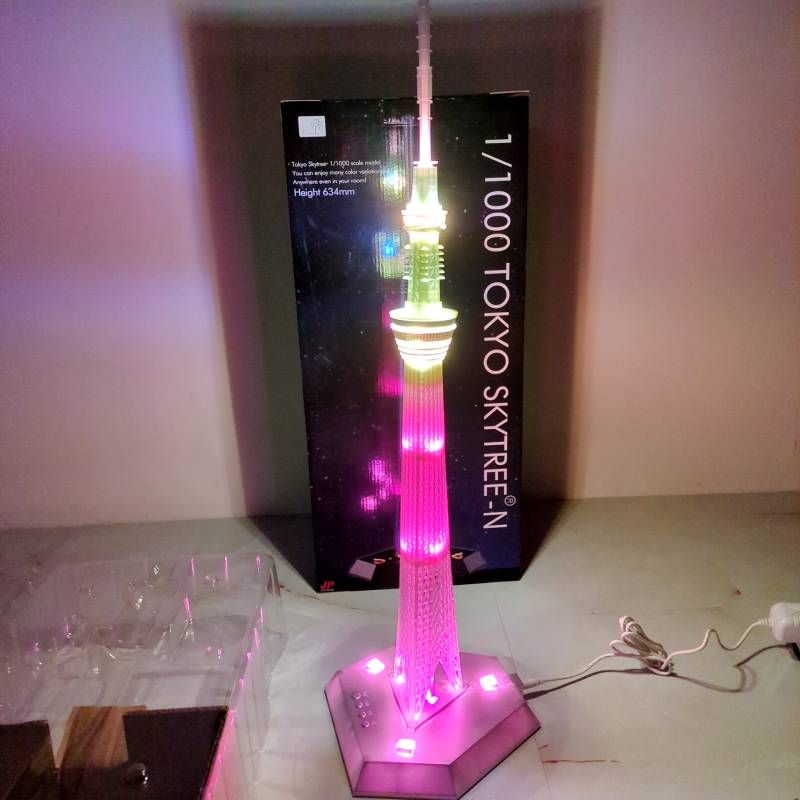 ジョイパレット 東京スカイツリー 1/1000 ライトアップモデル 動作確認