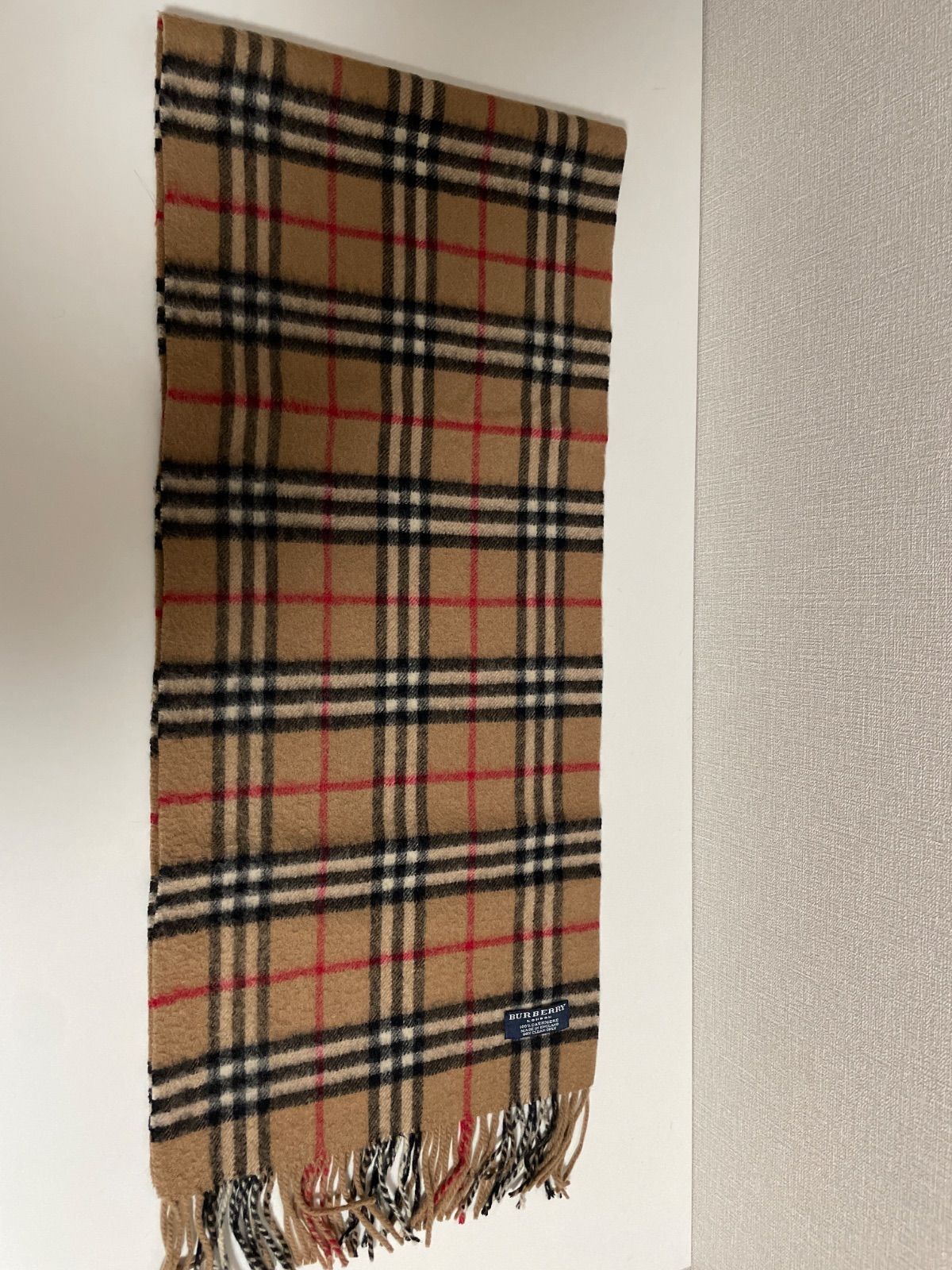 BURBERRY バーバリー ロンドン ノバチェック カシミア100% マフラー