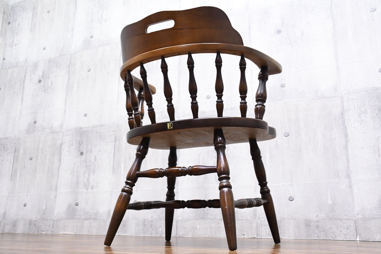 K*i様 飛騨産業/キツツキ　「穂高」楢材ウィンザーチェア　DK266　ボウバッ EKK50 飛騨産業 HIDA キツツキ 穂高 DK286 ウィンザー アームチェア