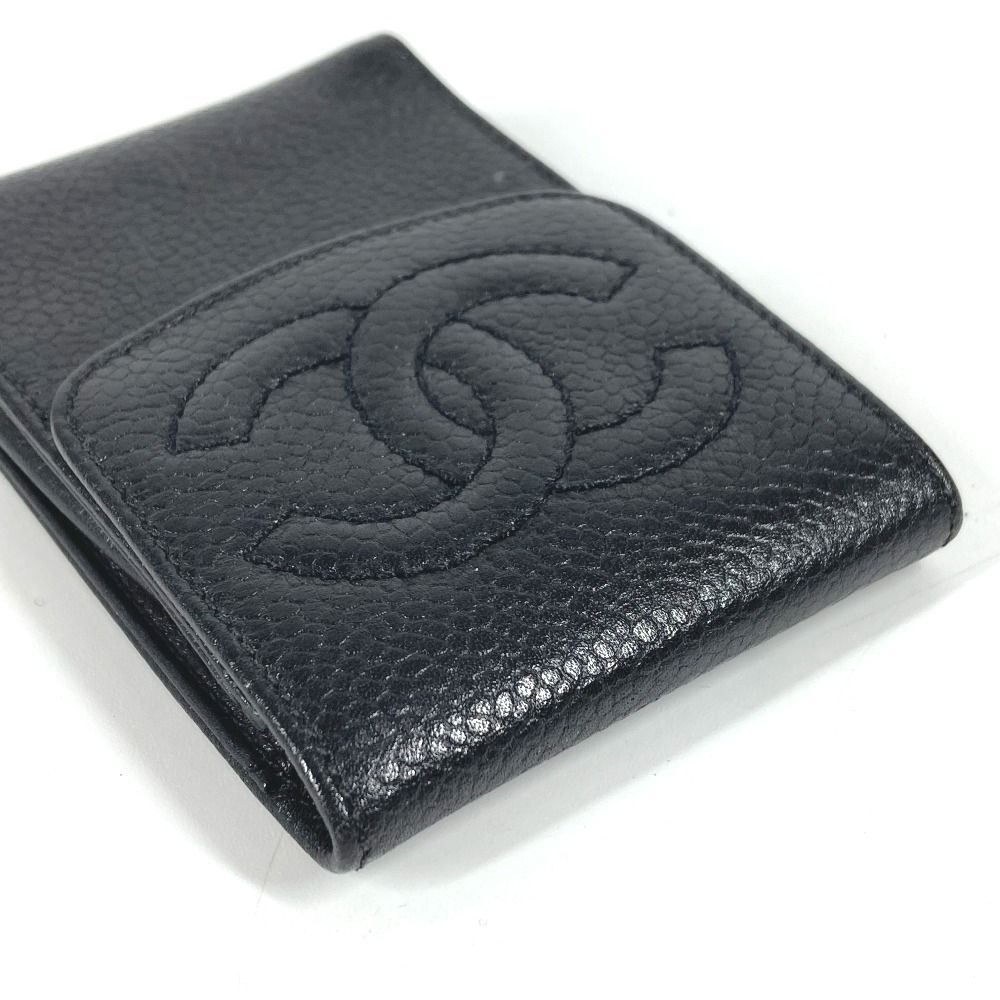 CHANEL シャネル シガレットケース ロゴ CC ココマーク キャビアスキン