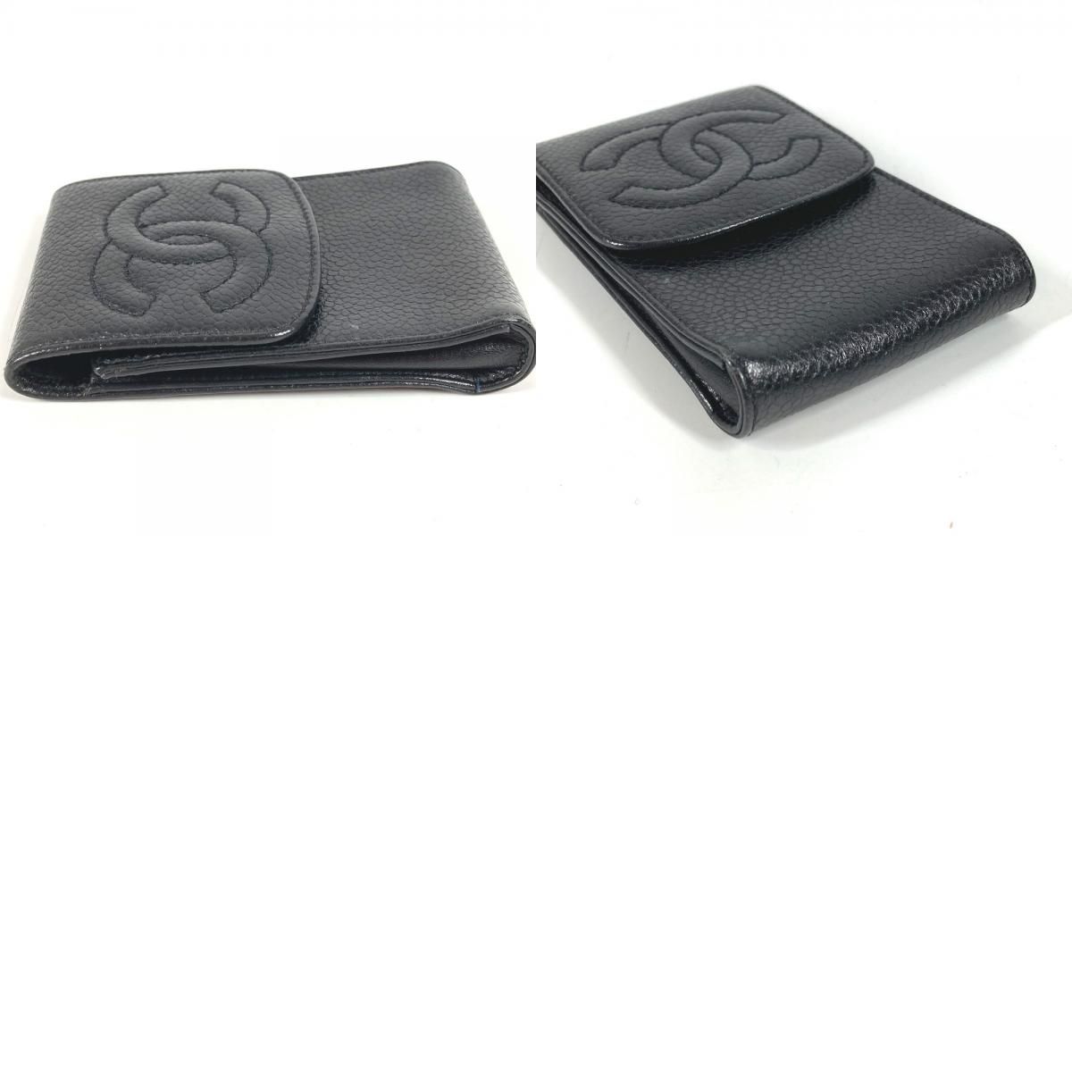CHANEL シャネル シガレットケース ロゴ CC ココマーク キャビアスキン
