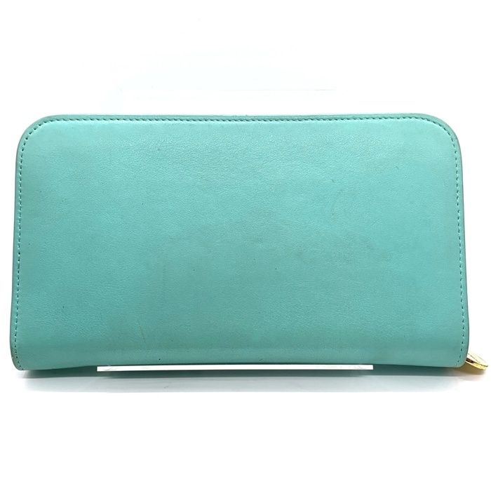 TIFFANY&Co. ティファニー ラウンドファスナー レザーウォレット 長