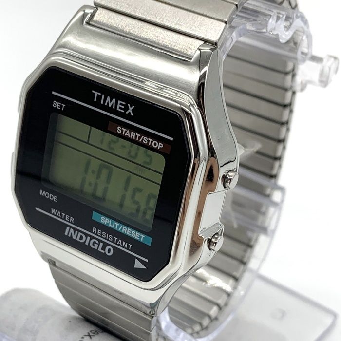 TIMEX タイメックス INDIGLO デジタル 腕時計 シルバー T78587 - メルカリ