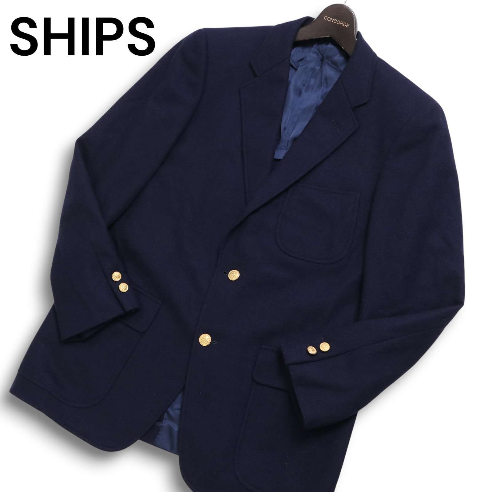 SHIPS シップス 秋冬☆ 刻印 金ボタン テーラード ジャケット ブレザー