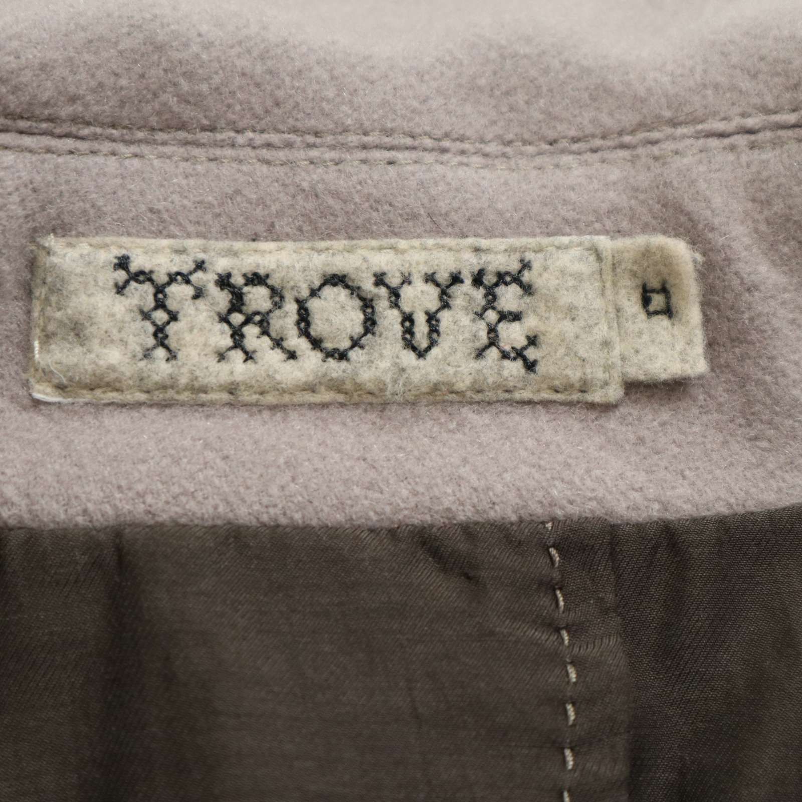 TROVE トローヴ 秋冬☆ カシミヤ混 ウール Pコート Sz.2 メンズ 灰