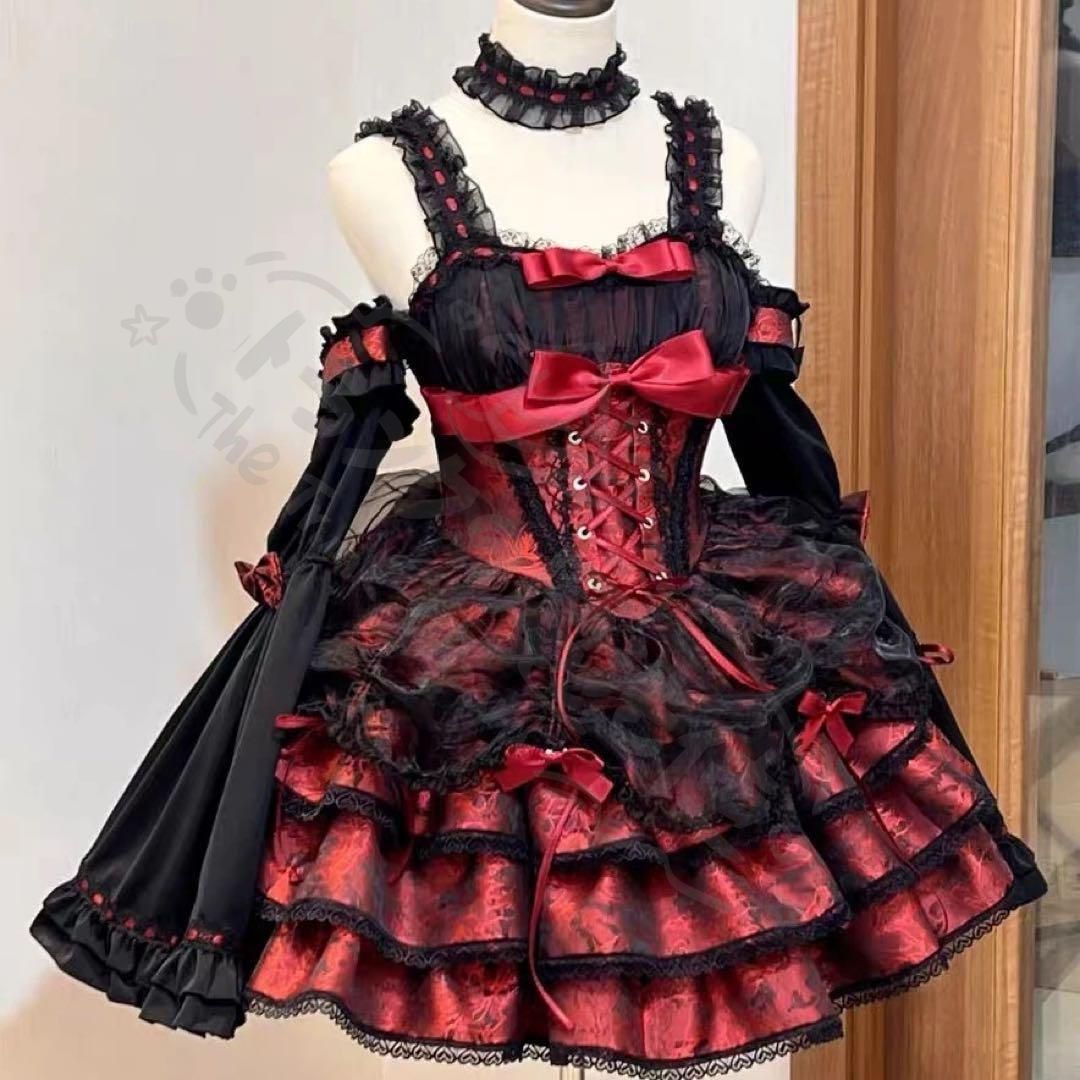 新年 用コスプレ衣装 ロリーアイドルゴシップリンセスドレコスプレ衣仮装コスチューム