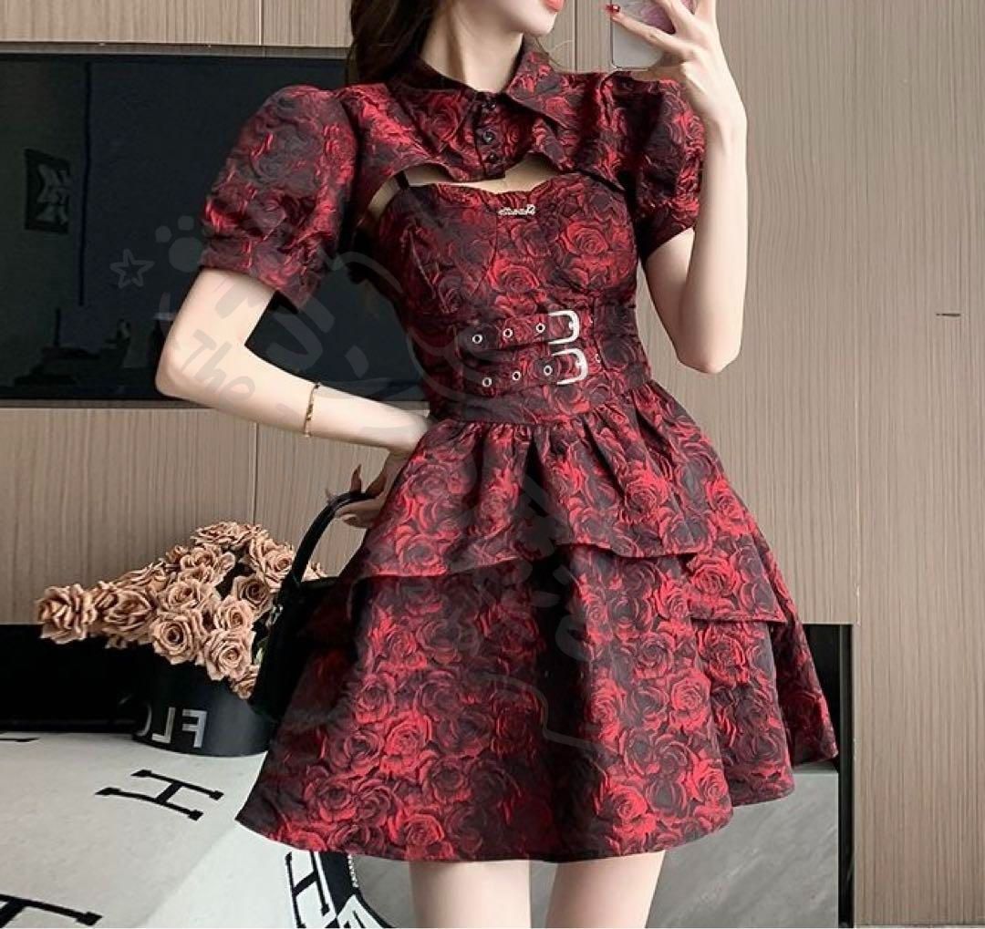 新年 用コスプレ衣装 ゴスロリロリーゴシック森ガー地雷コスプ2点セット