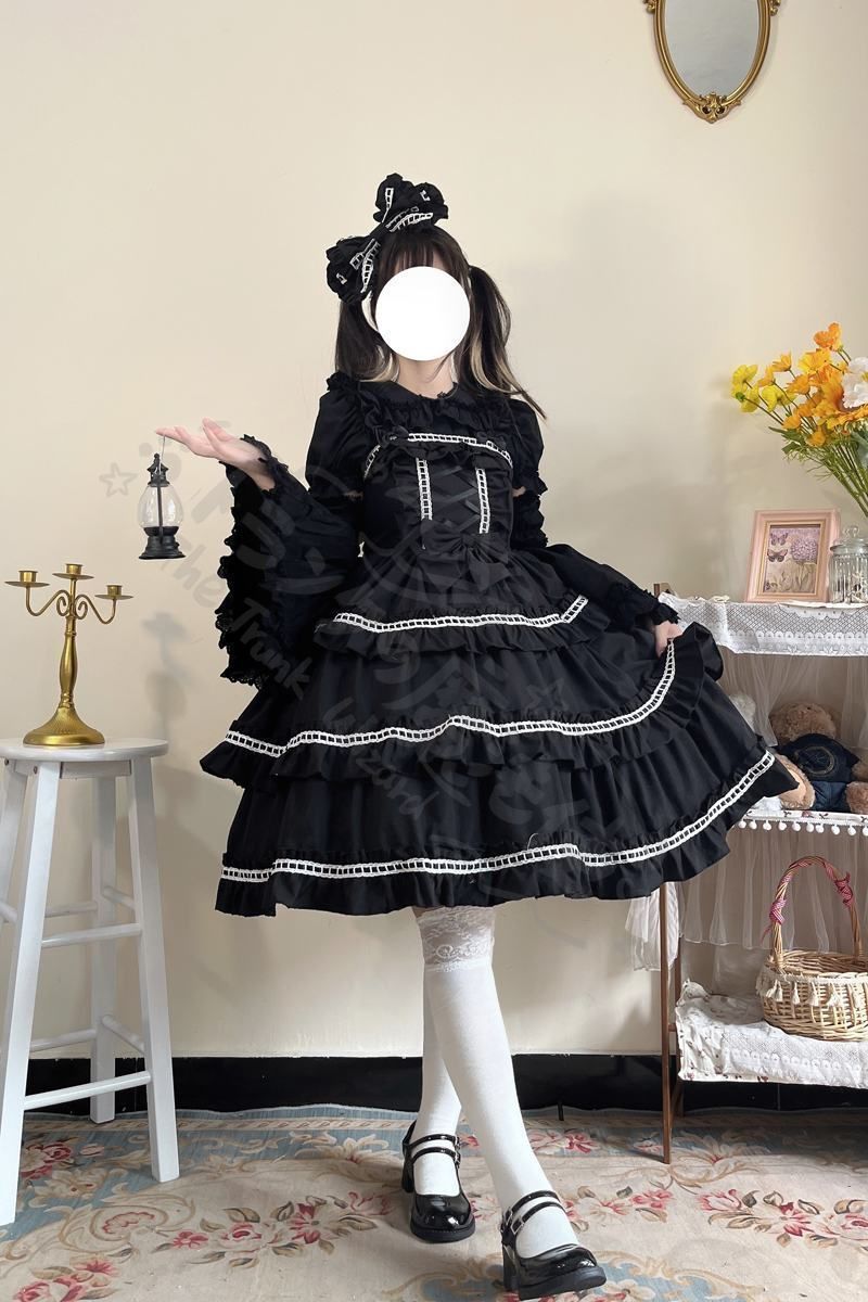 オリジナルデザイ雲層フリLolitワンピーレディー