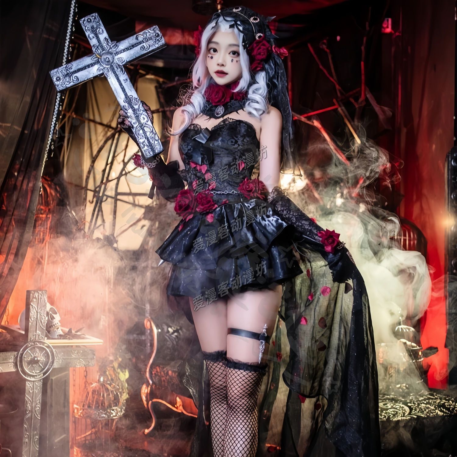 新年 用コスプレ衣装 第五人心理学 エダメスマオリジナルデザイ魔女の夜コスプレ衣 長夜スタイ豪華フルセッレディーコスプレドレイベント＆舞台 コスプ高品アニメキャラクタグッ可愛デザイウィッゴスロロリータ