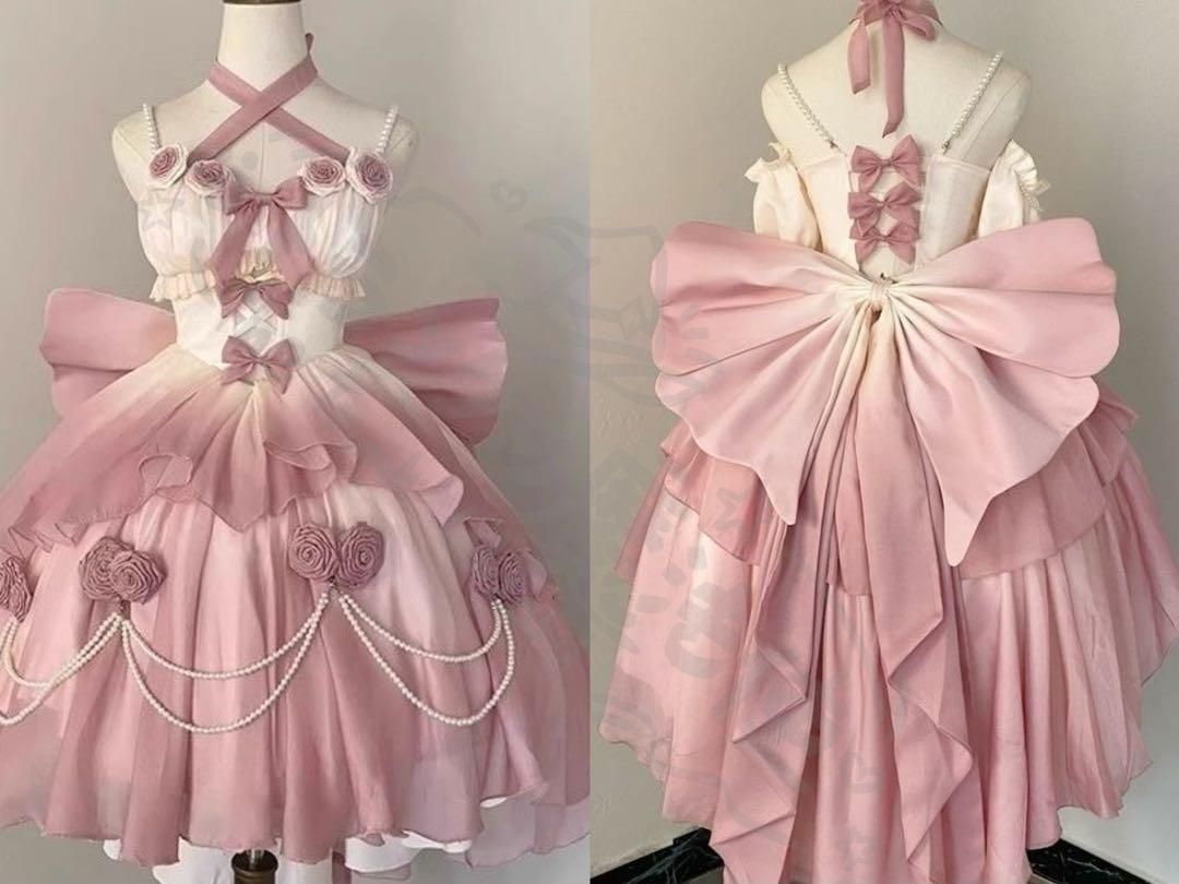 新年 用コスプレ衣装 ロリータワンピー華ロティアーコスプレ衣ゴシッ仮エレガント