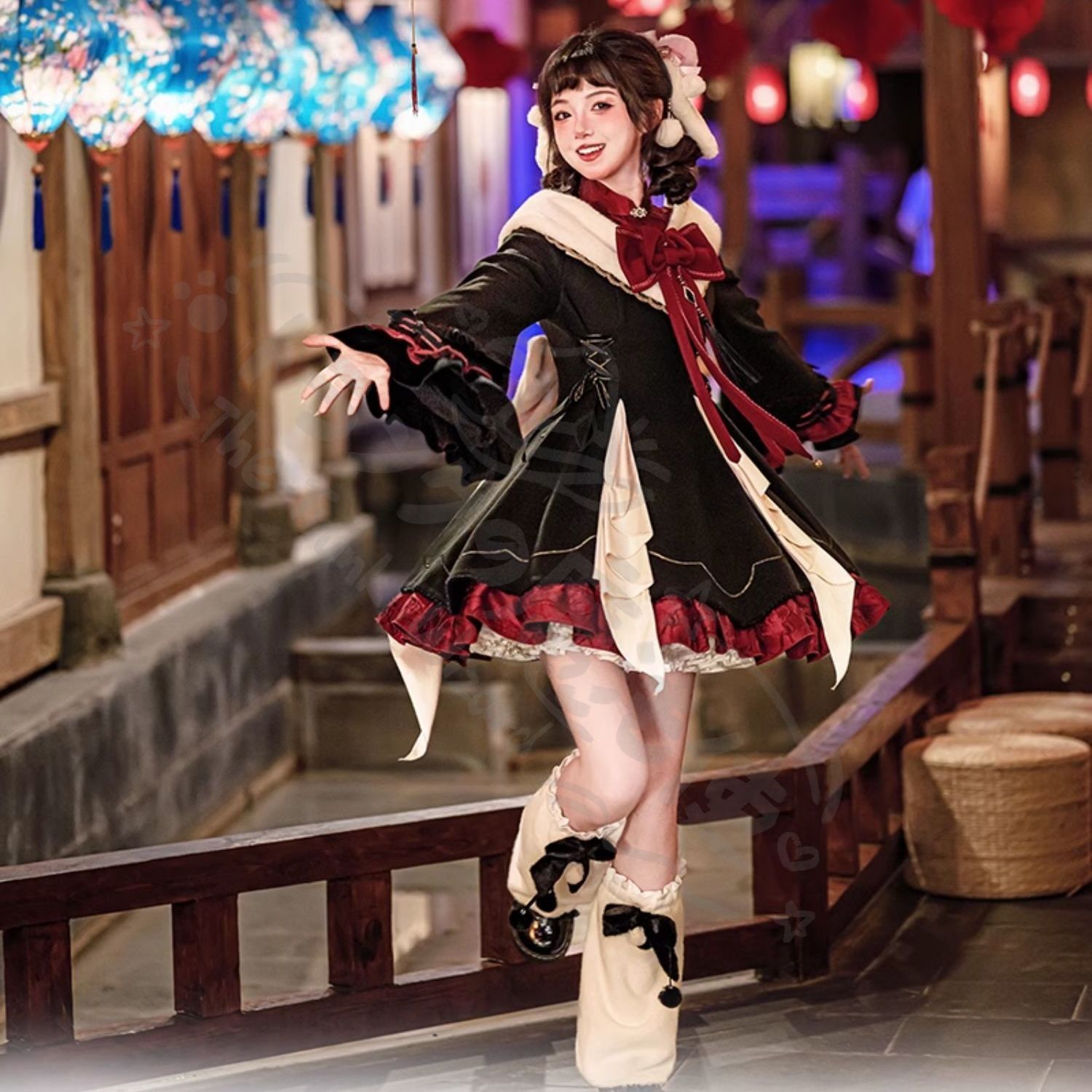 新年クリスマス用コスプレ衣装 中華風Lolita洋新中式デザイ豪華セット