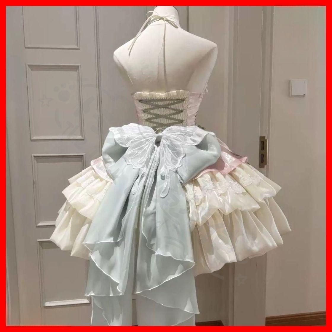 新年クリスマス用コスプレ衣装 大人気バタフライロリータワンピース