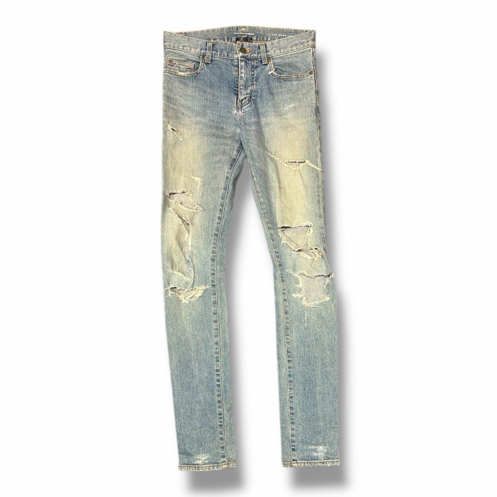 Saint Laurent Paris 2015 w26 デストロイデニム SAINT LAURENT PARIS 15AW Destroyed Skinny Jeans デストロイスキニー