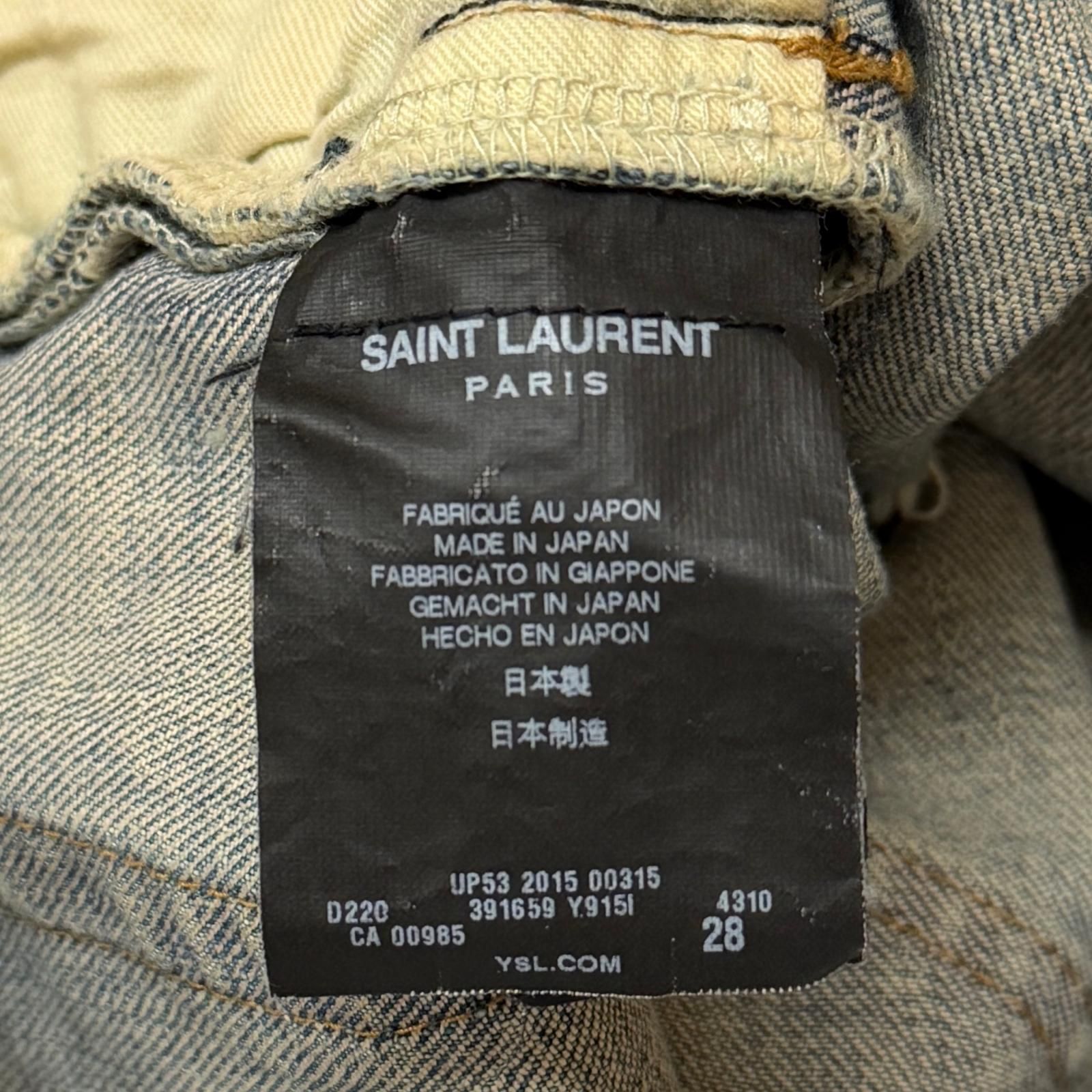 SAINT LAURENT PARIS 15AW Destroyed Skinny Jeans デストロイスキニー