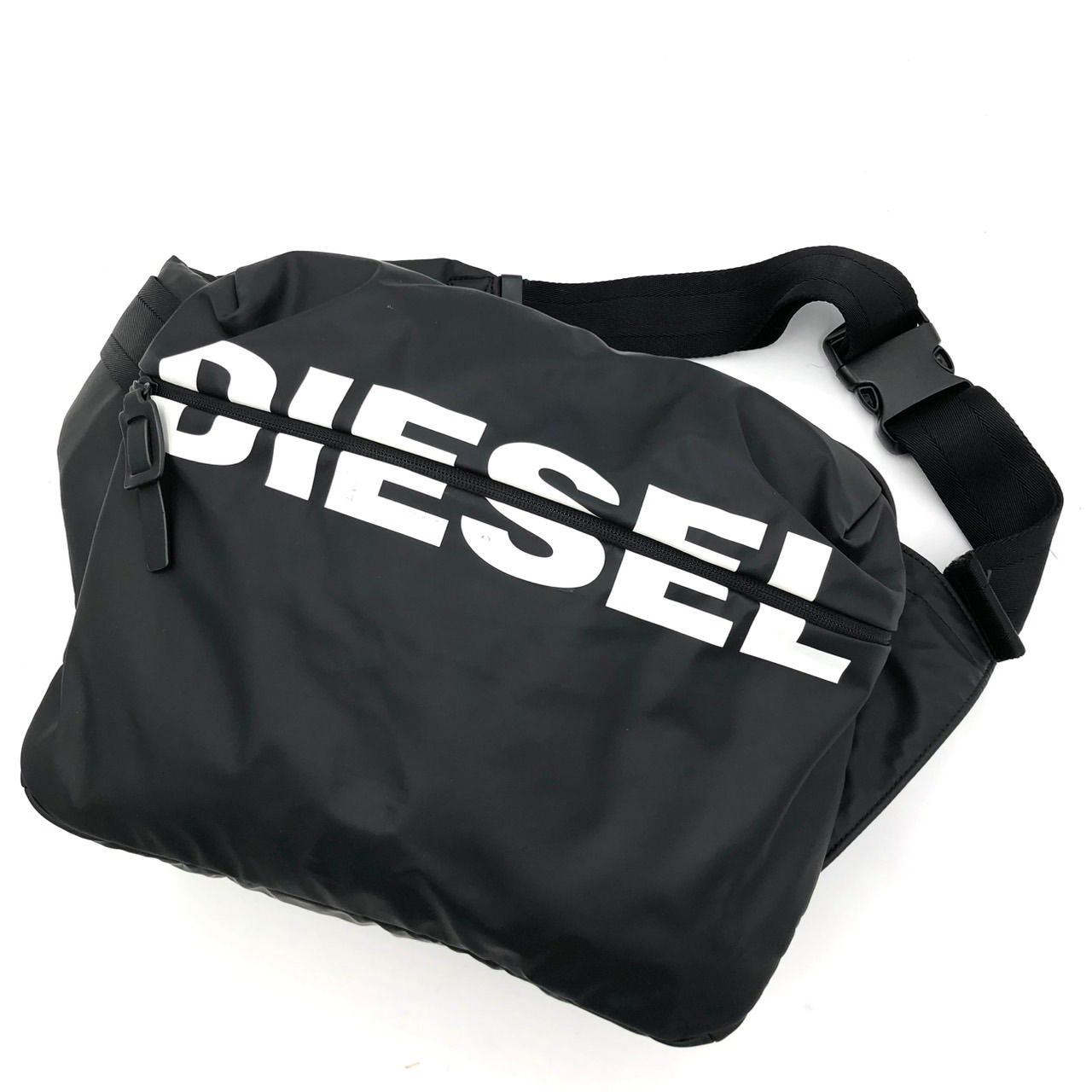 美品】DIESEL ディーゼル ボディバッグ ウエストバッグ 黒 ブラック