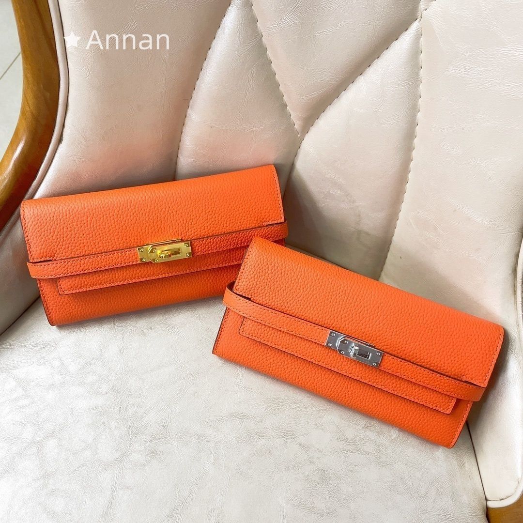 激 HERMES エルメス 長財布 小銭入れ