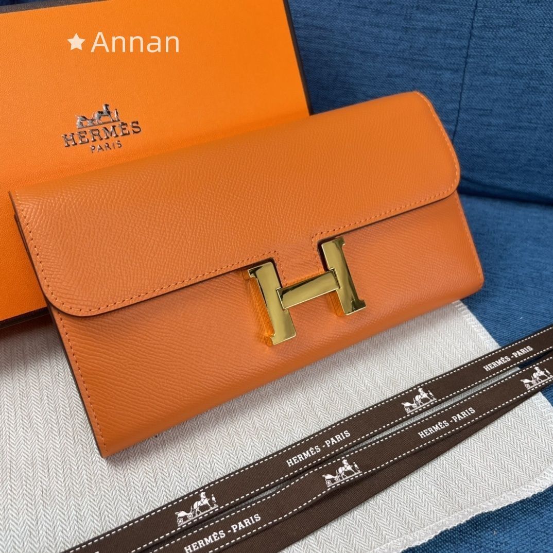 可愛 HERMES エルメス ウォレット 長財布 小銭入れ