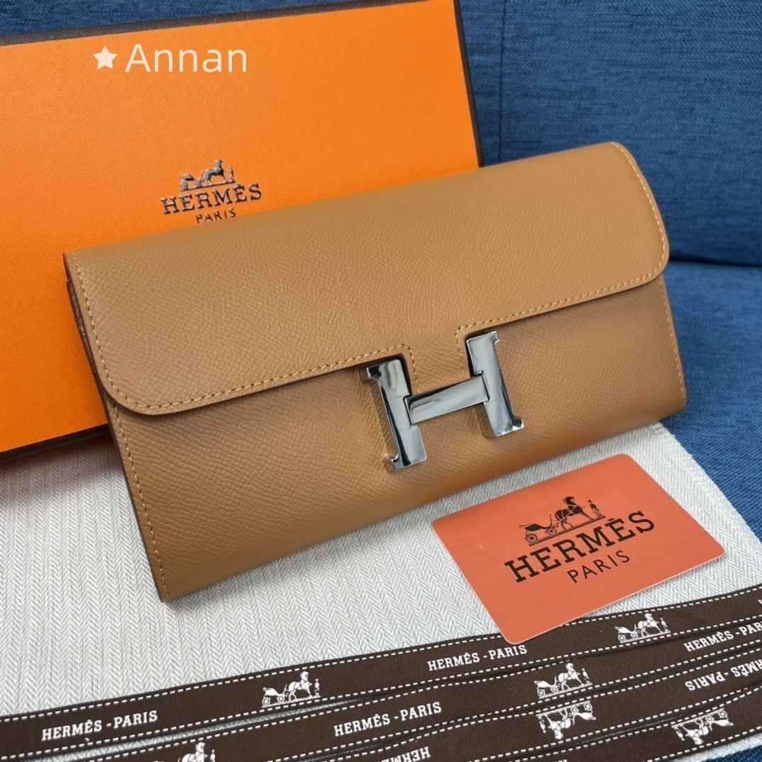 激 HERMES エルメス長財布 ウォレット長財布 小銭入れ