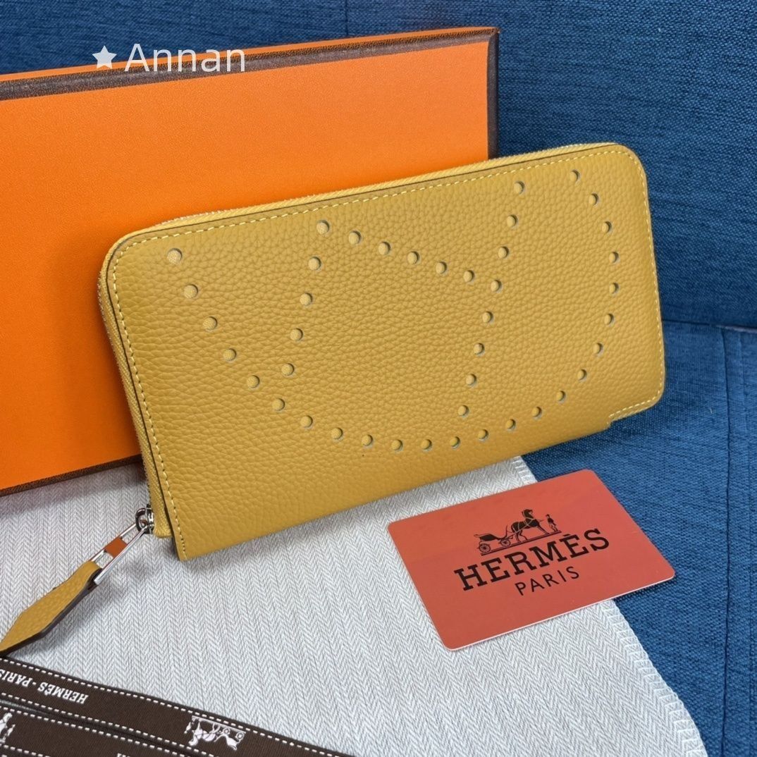 本革 HERMES エルメス ウォレット 長財布 小銭入れ