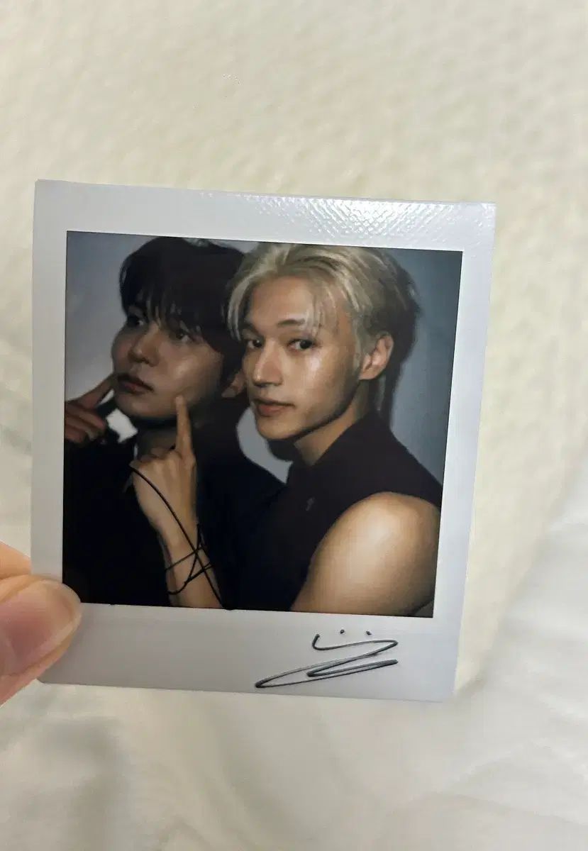 ATEEZ エイティーズ アチズ BRMUD ユニット ケミ サイン入りチェキ サイン入りポラロイド ウヨン WOOYOUNG -ジョンホ JONGHO