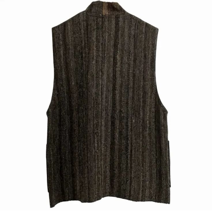 NOMURA 工房のむら 野村彰 綿 絹 裂織 ベスト