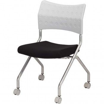 ポイント14倍 12 5 テーブルチェアー ネスティングチェアーDDブラック2脚セット LMC-ST-BK 2 P