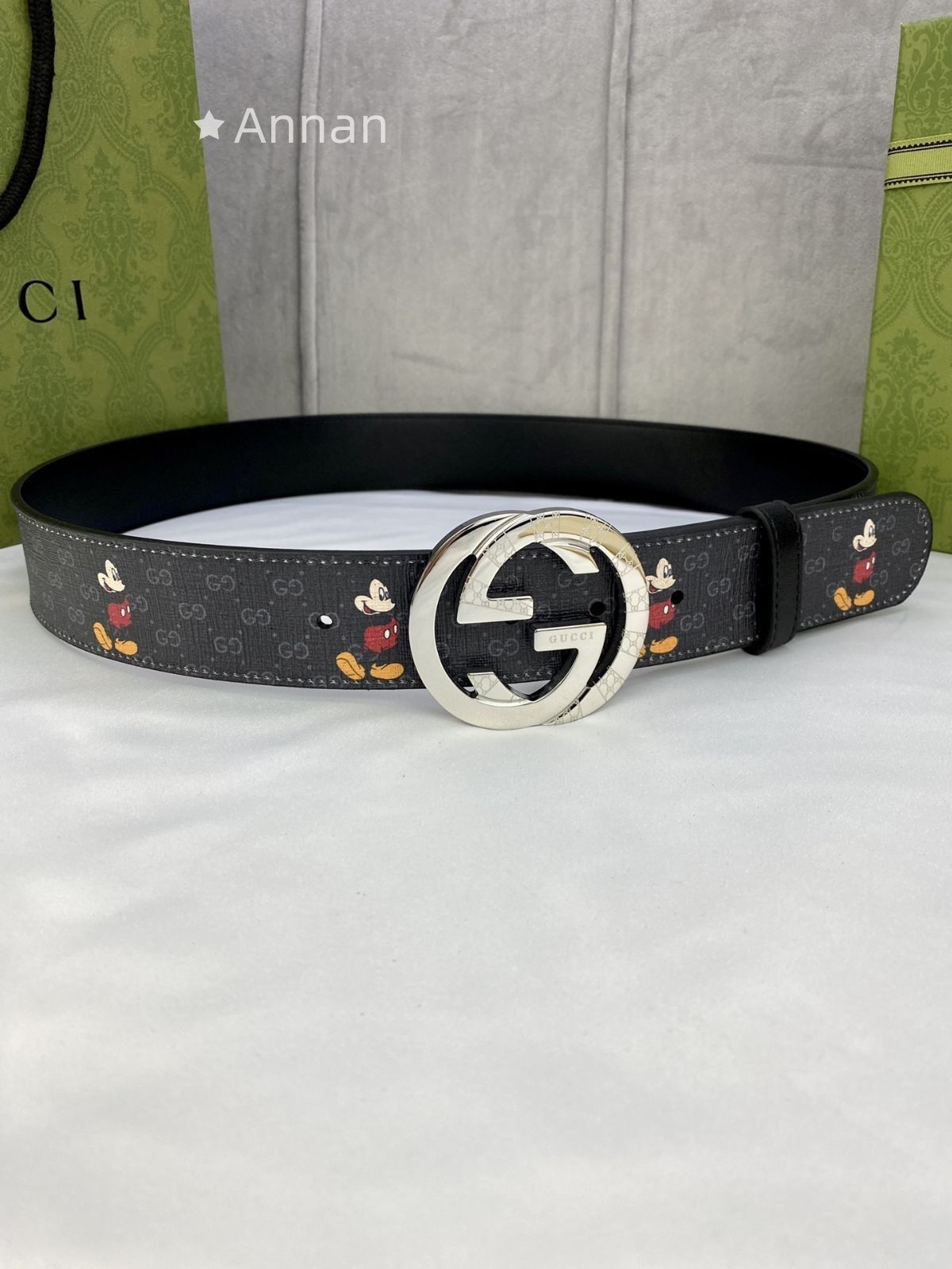 激 GUCCI グッチ GG ベルト メンズ 本革