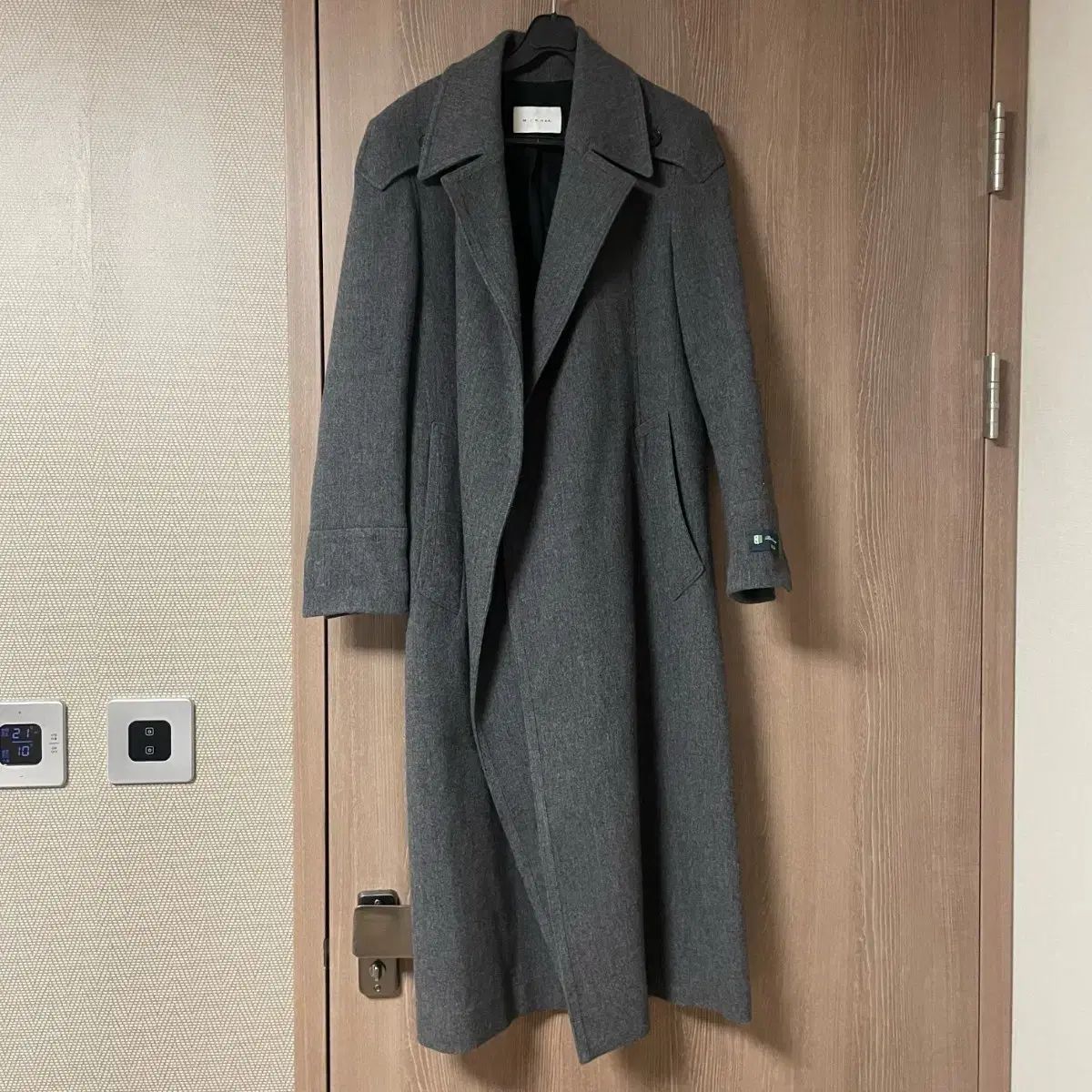 ミシャ グレー ロングコート カシミアコート ウールコート